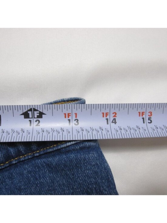 Levi's 501 Skinny Jeans Sz 27x24 High Waisted Button Fly Distressed Raw Hem - Picture 7 of 10